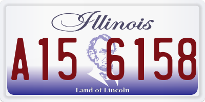 IL license plate A156158