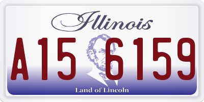 IL license plate A156159