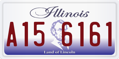 IL license plate A156161