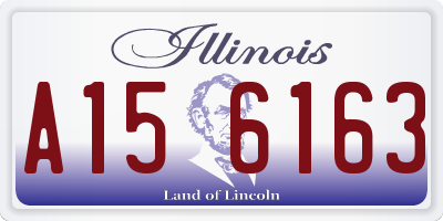 IL license plate A156163