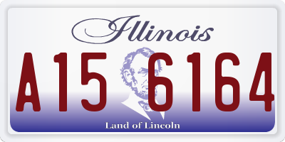 IL license plate A156164