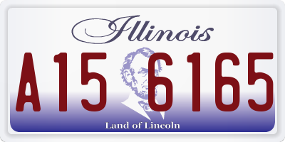 IL license plate A156165