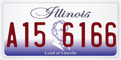 IL license plate A156166
