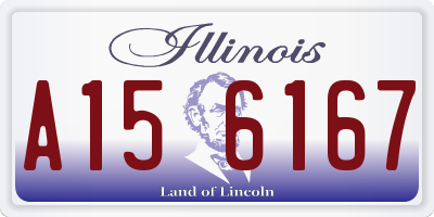 IL license plate A156167