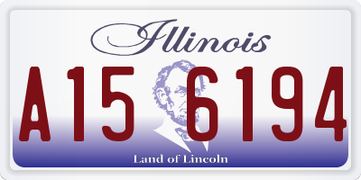 IL license plate A156194