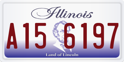 IL license plate A156197