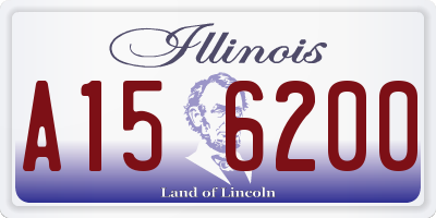 IL license plate A156200