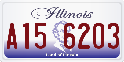 IL license plate A156203