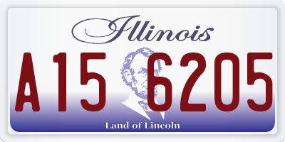 IL license plate A156205