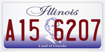 IL license plate A156207