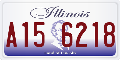 IL license plate A156218