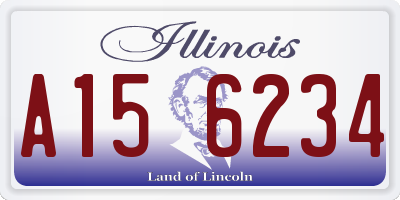 IL license plate A156234