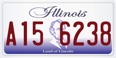 IL license plate A156238