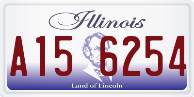 IL license plate A156254