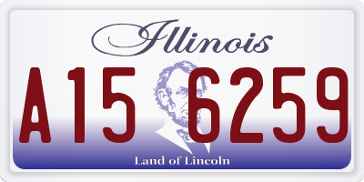 IL license plate A156259