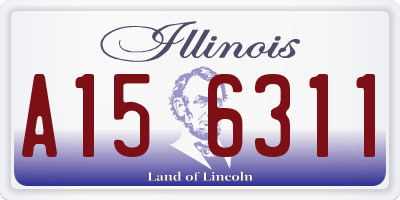 IL license plate A156311