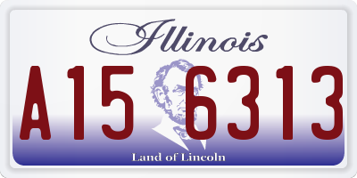 IL license plate A156313