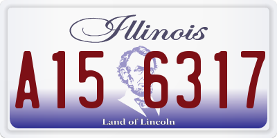 IL license plate A156317