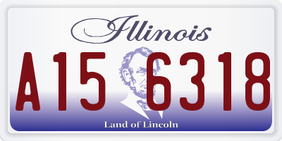 IL license plate A156318