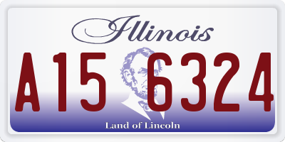IL license plate A156324
