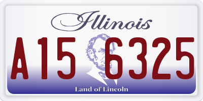 IL license plate A156325