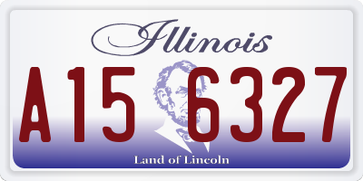 IL license plate A156327