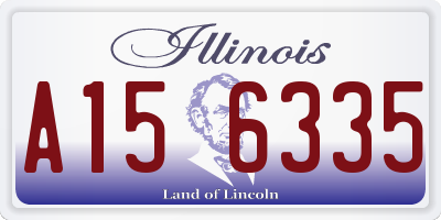 IL license plate A156335