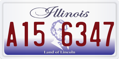 IL license plate A156347
