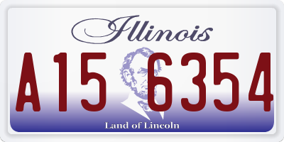 IL license plate A156354