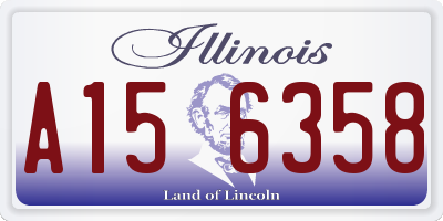 IL license plate A156358