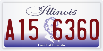 IL license plate A156360
