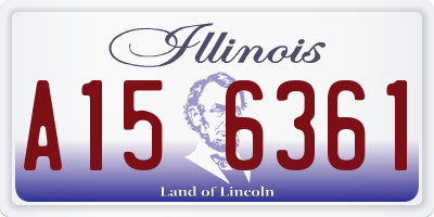 IL license plate A156361