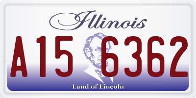 IL license plate A156362