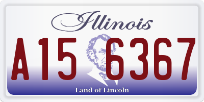 IL license plate A156367