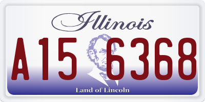 IL license plate A156368