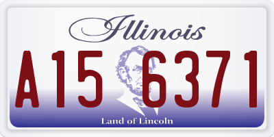 IL license plate A156371