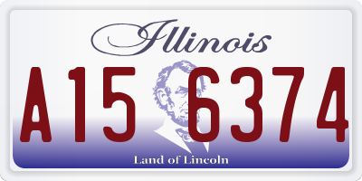 IL license plate A156374