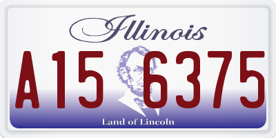 IL license plate A156375