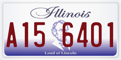 IL license plate A156401