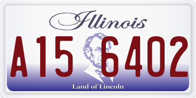 IL license plate A156402