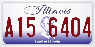 IL license plate A156404