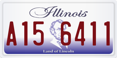 IL license plate A156411