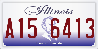 IL license plate A156413