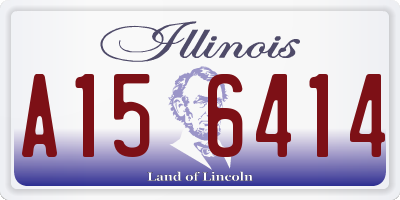 IL license plate A156414