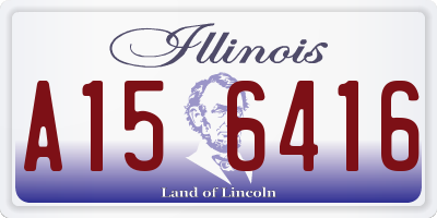 IL license plate A156416