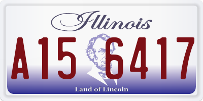 IL license plate A156417