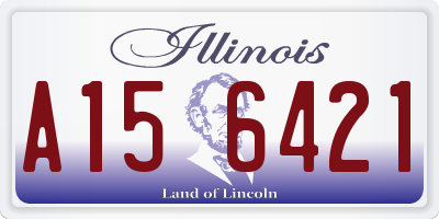 IL license plate A156421