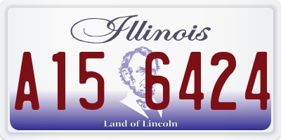 IL license plate A156424