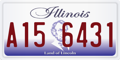IL license plate A156431