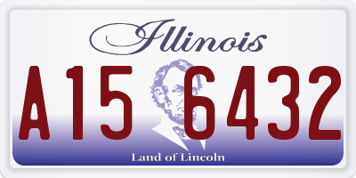 IL license plate A156432